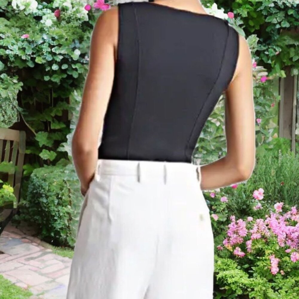 Who What Wear Haley Corset Bodysuit Top Sleeveless Sweetheart Neckline Black XS - Picture 3 of 10